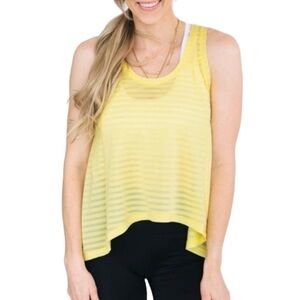 zyia lemon split back tank